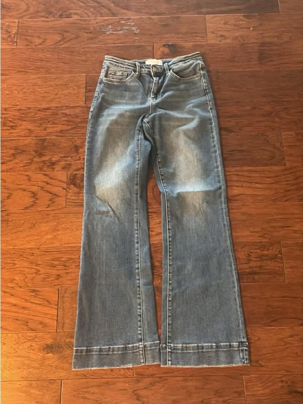 Women's Light Blue High-Rise Wide Leg Jeans